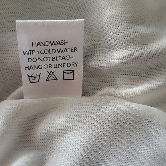 Andree by Unit Women's Dress Size 2X Gray/White Striped Smocked Top Peasant - Picture 7 of 11